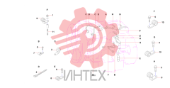 Крепления жгута проводов двигателя 60116536