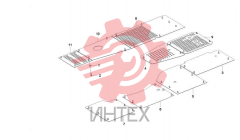 Пластины защитные поворотной платформы 13449165