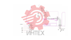 Трубопровод управления КПП SY140C1C2K.1.4.1 13069614 (часть 1)