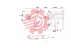 Трубопровод управления КПП SY140C1C2K.1.4.1 13069614 (часть 2)