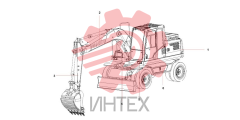 Компоненты основные экскаватора 13318328 SY155W9I3K