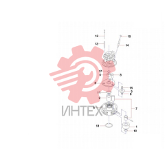 Комплектующие поворотного редуктора 60180835
