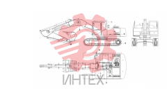 Компоненты основные экскаватора SY195C9 13717192