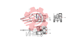 Компоненты основные экскаватора SY215C9 13962680