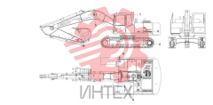 Компоненты основные экскаватора SY215C9 13487676