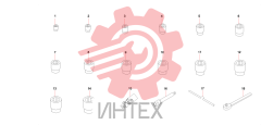 Набор головок ключей 10442741