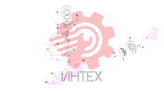 Поршень, шатун, вкладыши и шкив коленвала 60289521