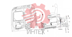 Компоненты кабины SY335C9C5K.1.5A 13707127