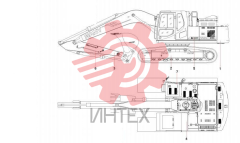 Компоненты основные экскаватора SY215C9 13706592