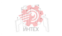 Перегородка левая двигателя и изоляция A810502012314