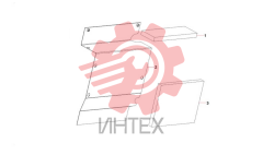 Перегородка правая двигателя и изоляция 12782050