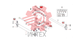 Комплектующие цилиндра ковша 20T 60270928