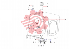 Бак топливный SY215CAI4K.1.3.5A.5 12843922
