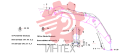Трубопровод стрелы (часть 1) SY215CAI4K.3 12728433