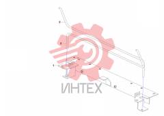 Кронштейн и крышка правая верхняя задняя SY215C9A.1.6.1A 13327885