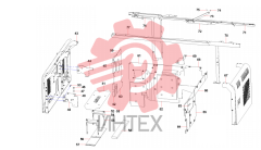 Обвес каркаса кабины SY215 13587452