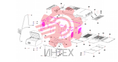 Пластины защитные экскаватора SY215 13587452
