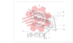 Дверь задняя левая 13524040