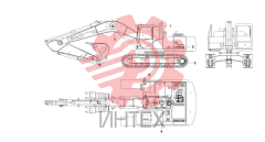 Компоненты основные экскаватора SY245C9 13661204
