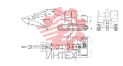 Компоненты основные экскаватора SY265C9 12181862