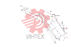 Трубопровод смазки стрелы 12681565