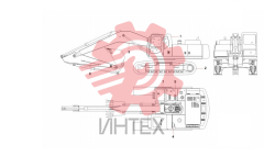 Компоненты основные экскаватора SY335C9 11328440