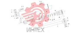 Цилиндр отвала  ZX35.3.5 13048278