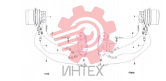 Трубопровод соединения бортовых редукторов 13063324