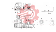 Комплектующие поворотной платформы SY335C9 13297123