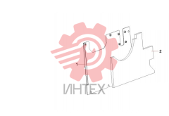 Перегородка нижняя насоса 13505112