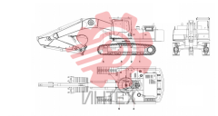 Компоненты основные экскаватора SY365CC 12755575
