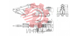 Компоненты основные экскаватора SY480 12125280