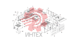 Панели внешние платформы экскаватора SY485C1I3KH.1.6 13312148