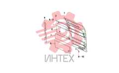 Дверь левая передняя (отсек кондиционера) 13901362