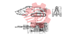 Компоненты основные экскаватора 13978403 SY500C2