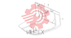 Комплектующие заднего капота 11328935