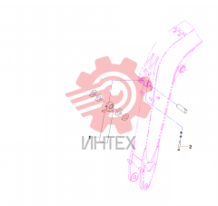 Цилиндр стрелы SY55C9K4R.3A 13855084