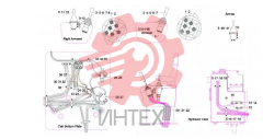 Комплектующие управления гидравлической системы SY55C9K4R(US).1.4 13848014