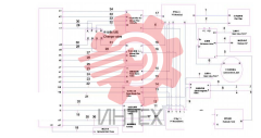 Схема гидравлической системы SY55C9K4R(US).1.4 13848014