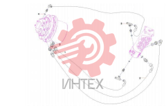 Трубопровод соединения бортового редуктора (часть 2) SY55C9 13468720