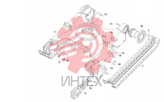 Устройство гусениц SY55C.2C 13546773