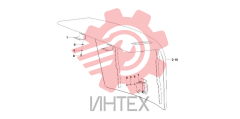 Комплектующие задней двери кузова 12259581