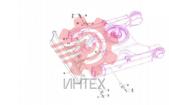 Крепление отвала SY75C3I3.2A 13300941