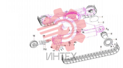 Система гусениц SY75C3I3.2A 13300941