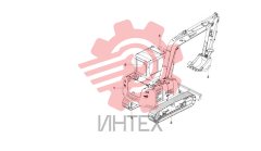 Устройство экскаватора SY75C9 13256594