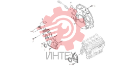 Корпус маховика и крышка передняя двигателя 60333865