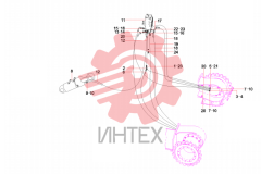 Система гидравлическая поворотной рамы SY80C3I2H.2 13167838