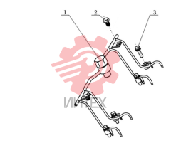 Узел инжектора охлаждения поршня D03S3.9 13151064