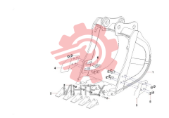 Комплектующие ковша SY95C1I2H.3.4A 12636951