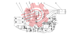 Трубопровод воздушного компрессора D12B-000-61(W)+B